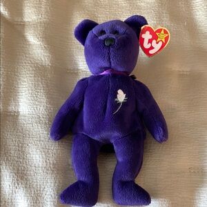 “Princess Diana”Ty Purple Teddy Bear Plush Toy